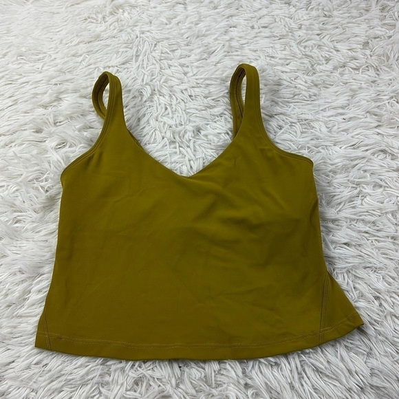 Lululemon Align Waist-Length Tank Top *Light Support, A/B Cups Auric Gold - Picture 1 of 3